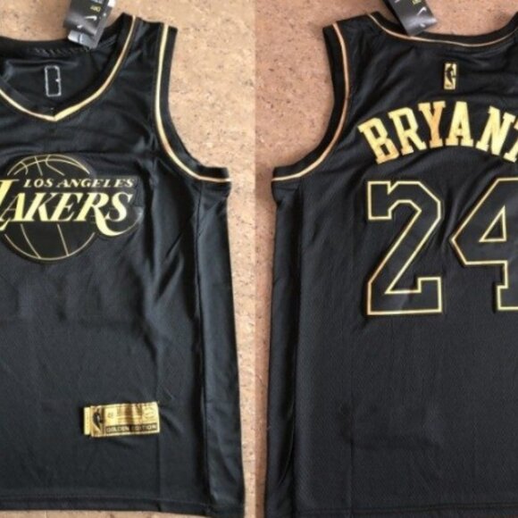 kobe bryant jersey black and gold